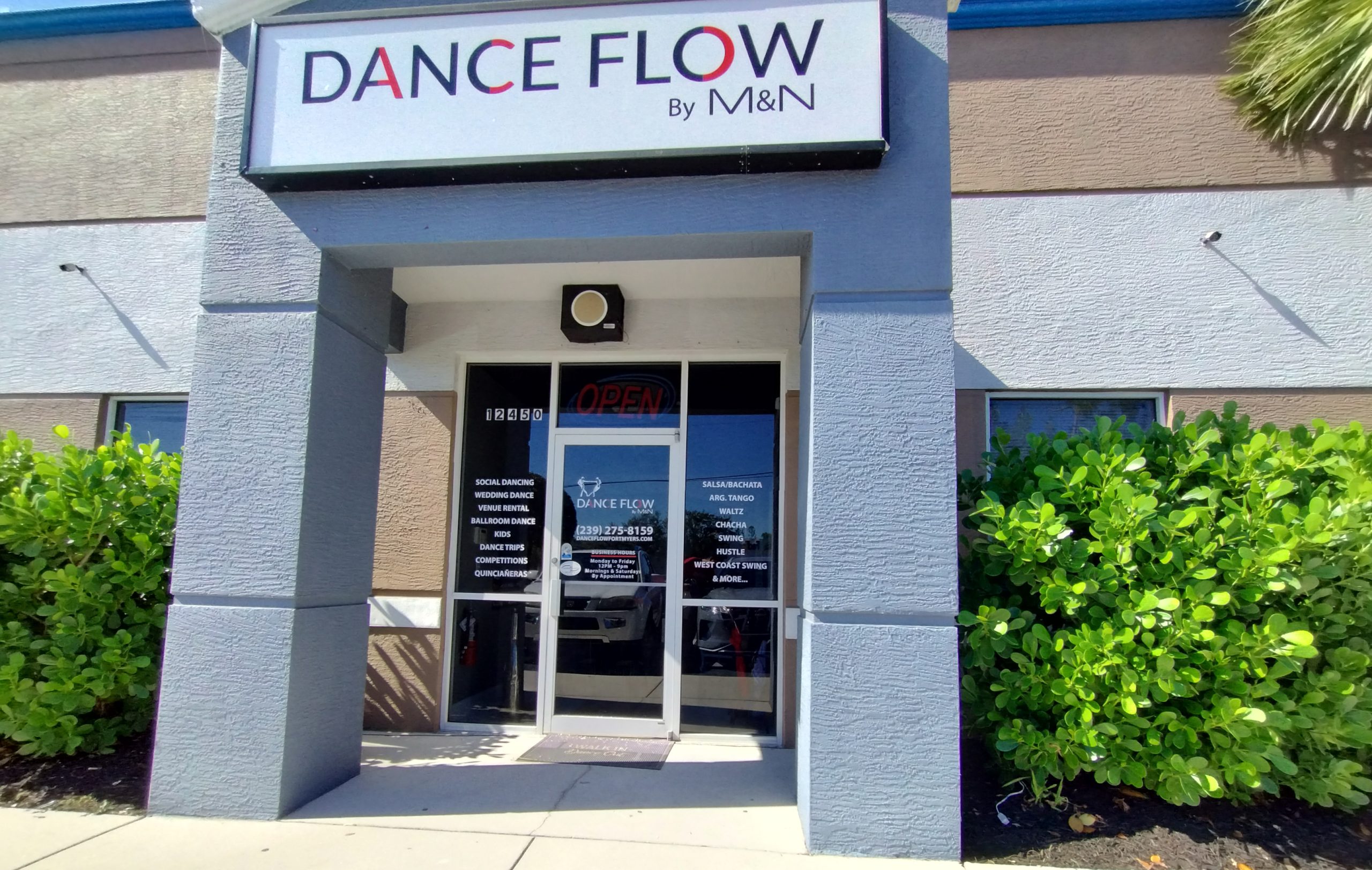 Lightbox Sign Brand Identity “Dance Flow by M&N” Custom Lightbox Sign